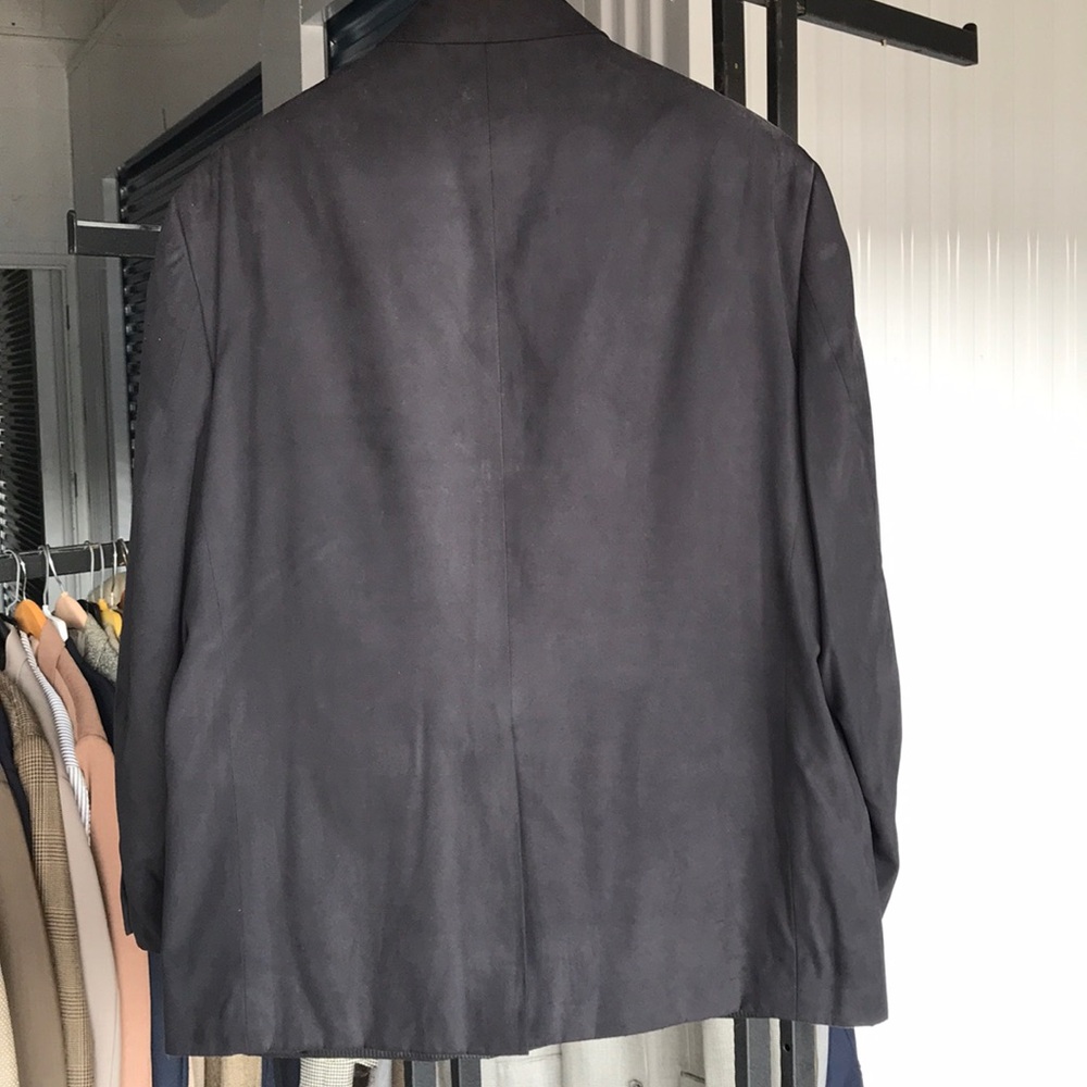 Wall Street Collection faux suede blazer Sz 50 R - Picture 5 of 8